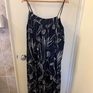 Floral Satin-feel Maxi Dress